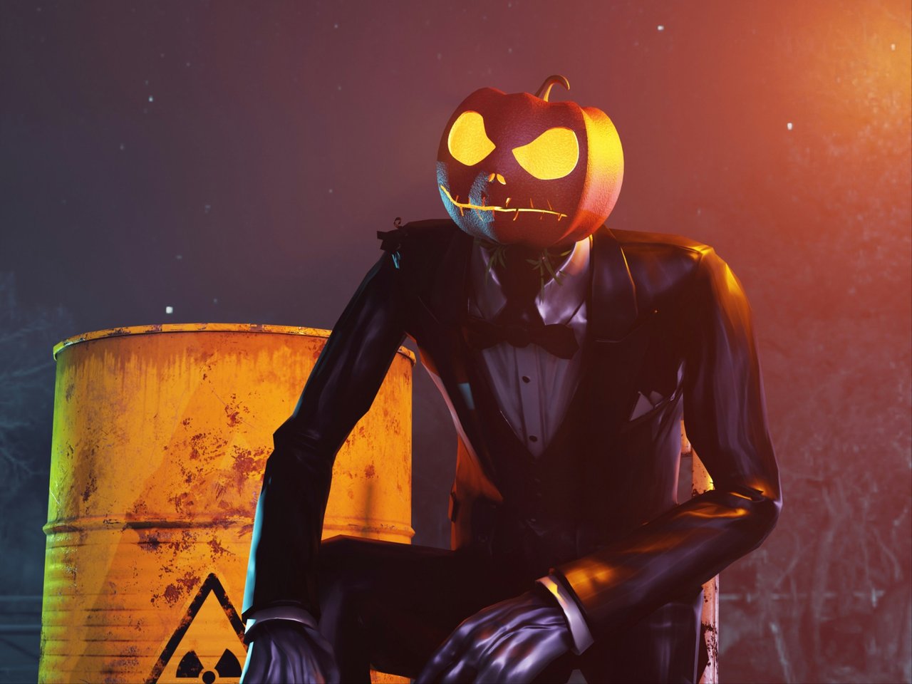 Halloween portrait of pumkin person | Luke Lee's Resume | Gengen