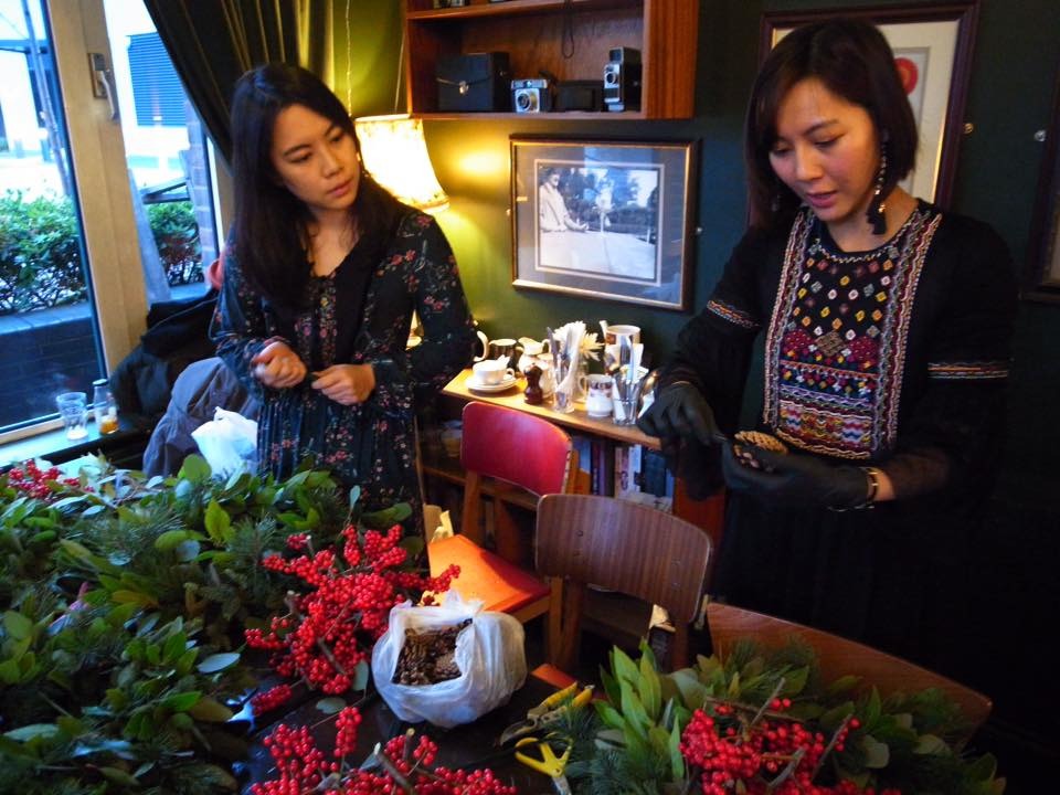 🇬🇧 Christmas Wreath Making Class | Ching Hung's Portfolio | Gengen