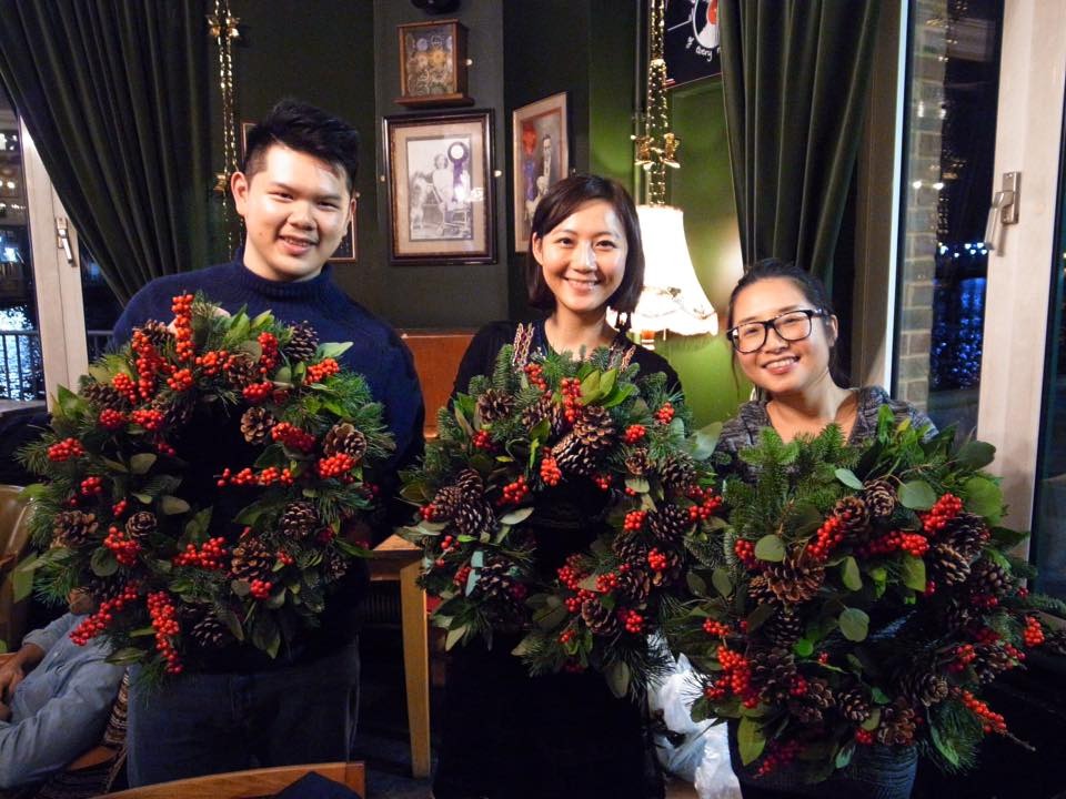 🇬🇧 Christmas Wreath Making Class | Ching Hung's Portfolio | Gengen