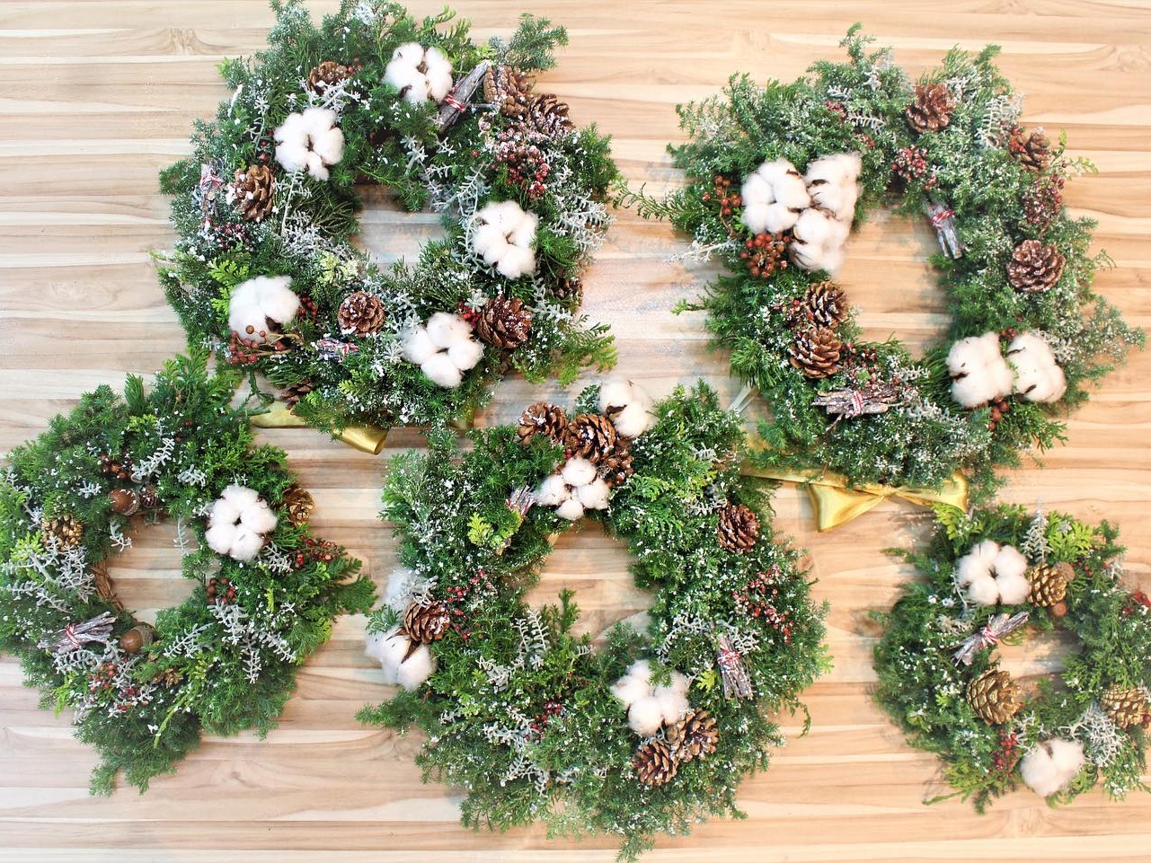 ๐ Christmas Wreath Making Class | Ching Hung's Portfolio | Gengen