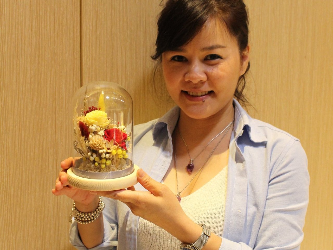 🌹 Community Floral Workshop: Preserved Flower Glass Dome Creation | Ching Hung's Portfolio | Gengen