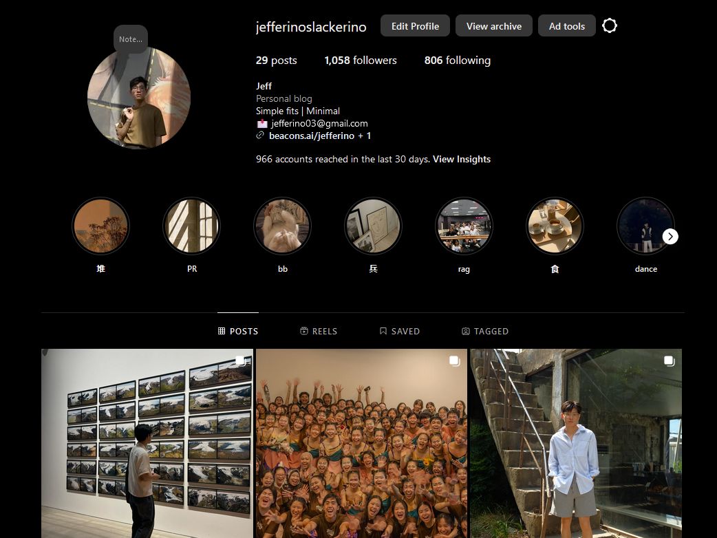 Instagram Content Creator | Pang Jin Kai's Portfolio | Gengen