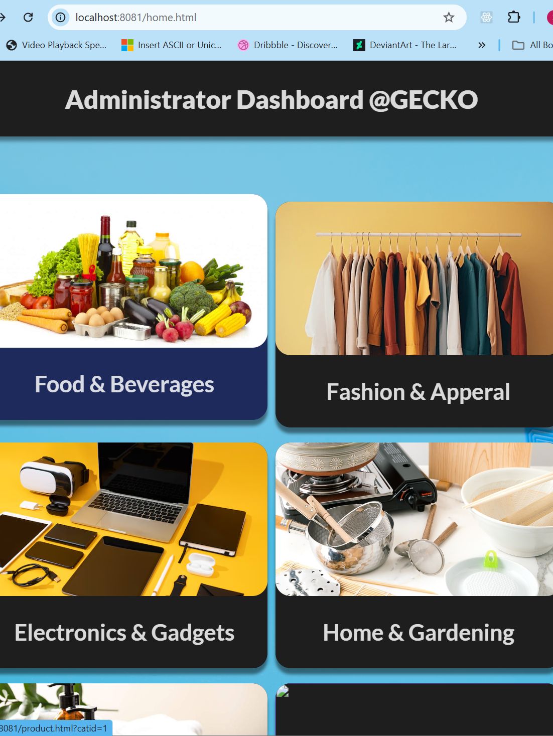 Ecommerce website | Thu Htet's Resume | Gengen