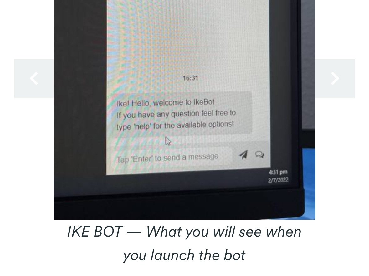 IKE BOT - A student project [2nd Runner-Up] | Kenishia Chang's Portfolio | Gengen