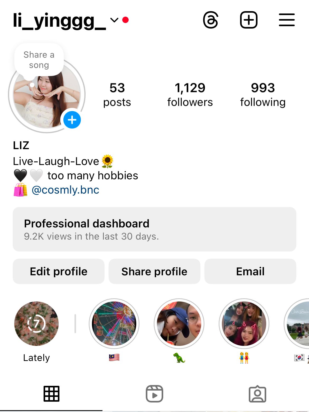 Instagram | Li Ying Tan's Resume | Gengen