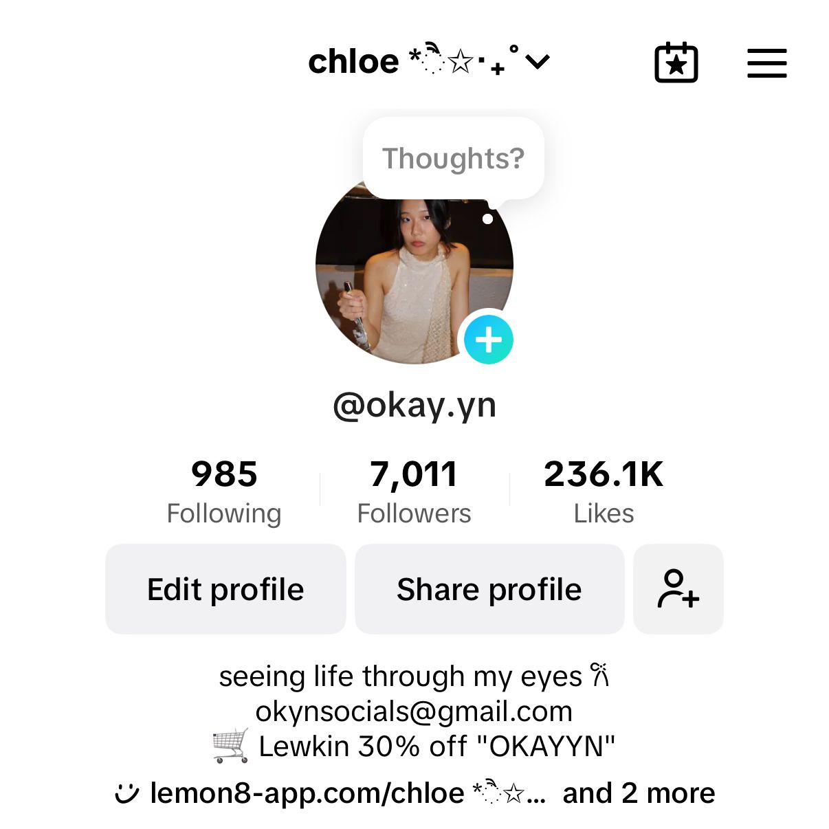 Tiktok Content Creator | Chloe Lee's Portfolio | Gengen