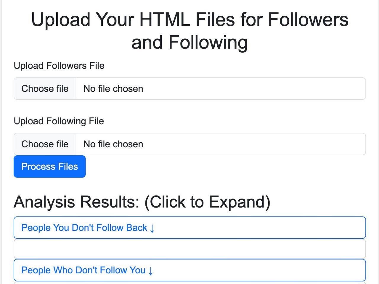 Simple client-side application to check your IG unfollowers | Natto Oh's Portfolio | Gengen
