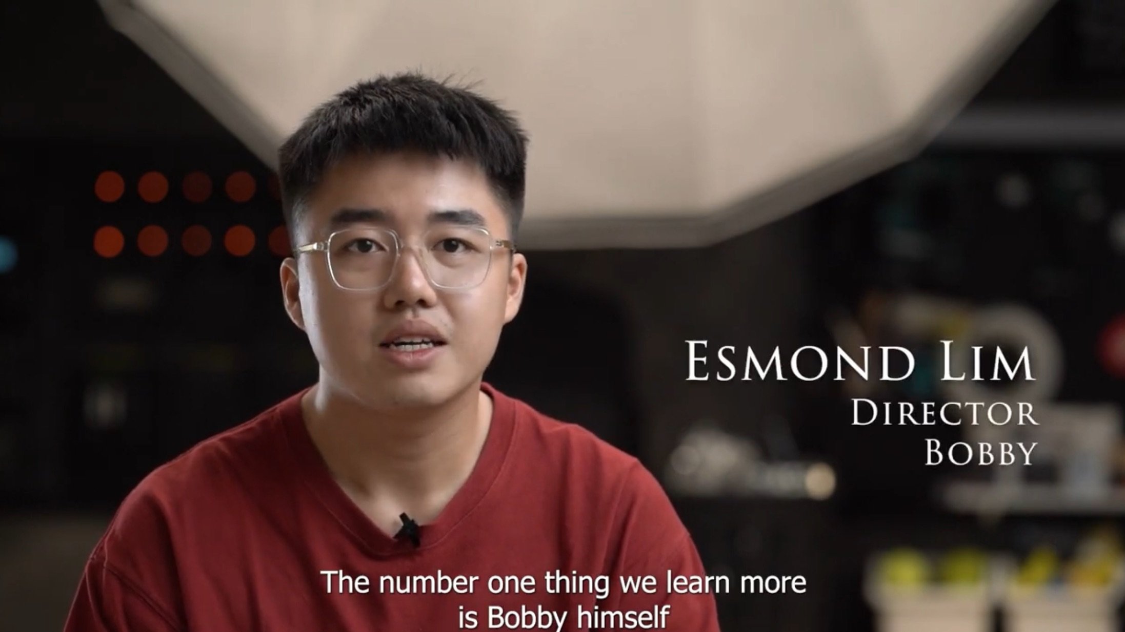 Directing Bobby | Esmond Lim's Portfolio | Gengen
