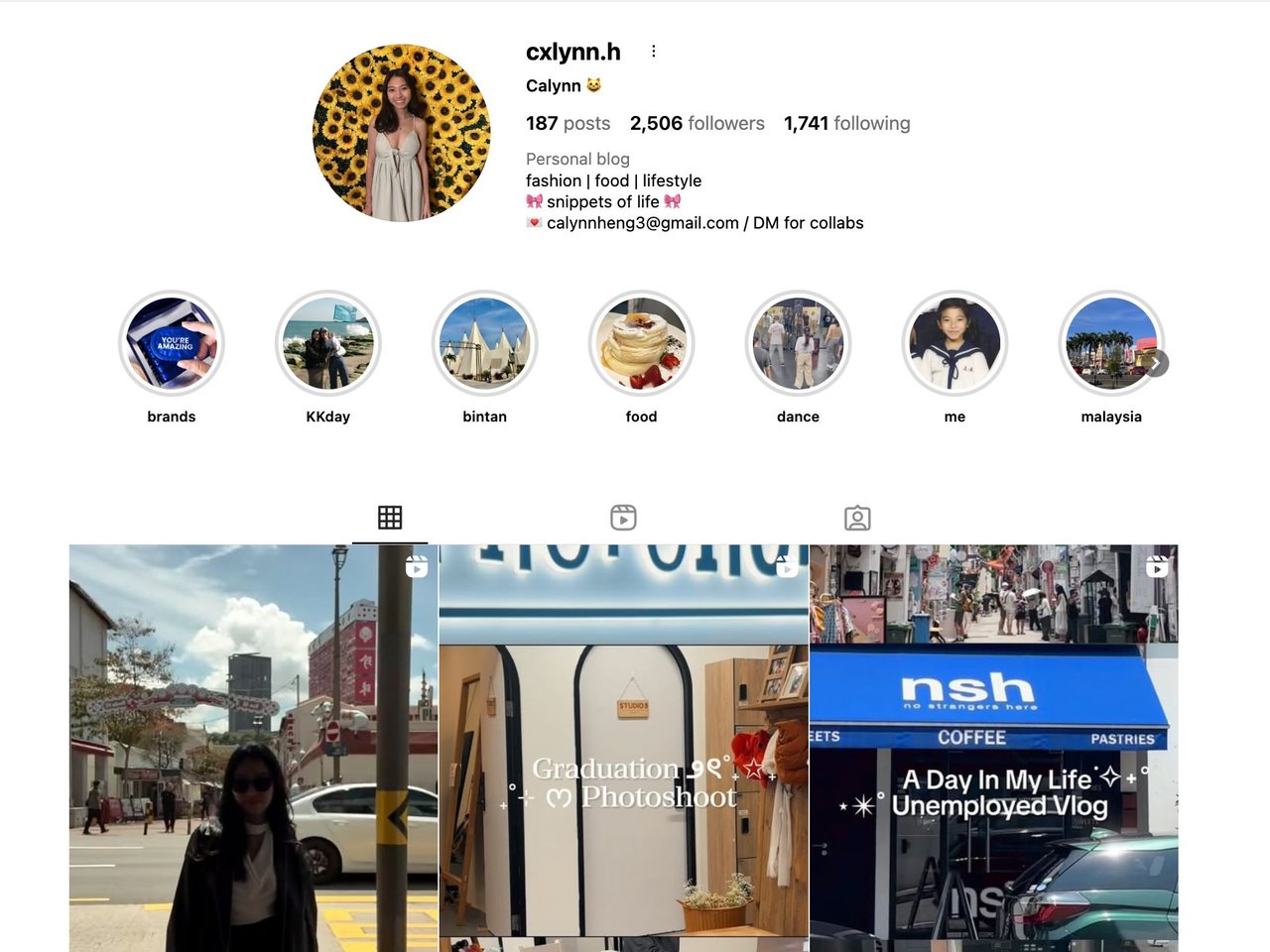 Instagram Content Creator | Calynn Heng's Portfolio | Gengen