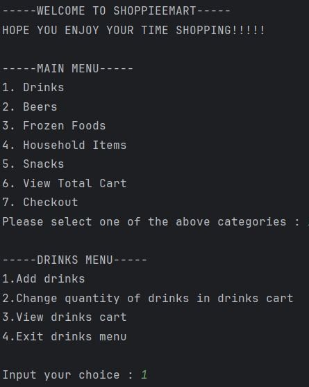ONLINE GROCERY SHOPPING WITH CHECKOUT(PYTHON) | shaun chua's Portfolio | Gengen