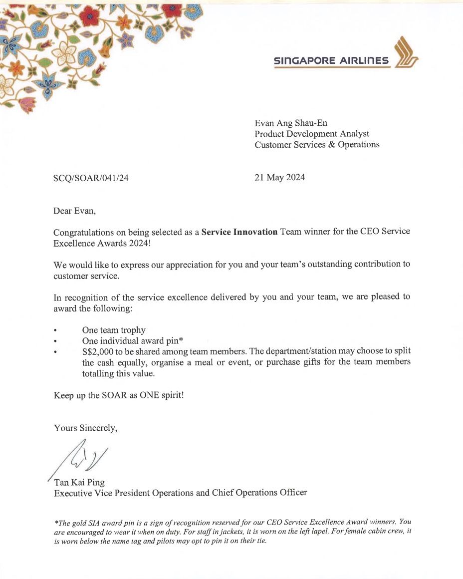 2024 Service Innovation (Enhancing Customer Service with GenAI | Evan Ang's Portfolio | Gengen