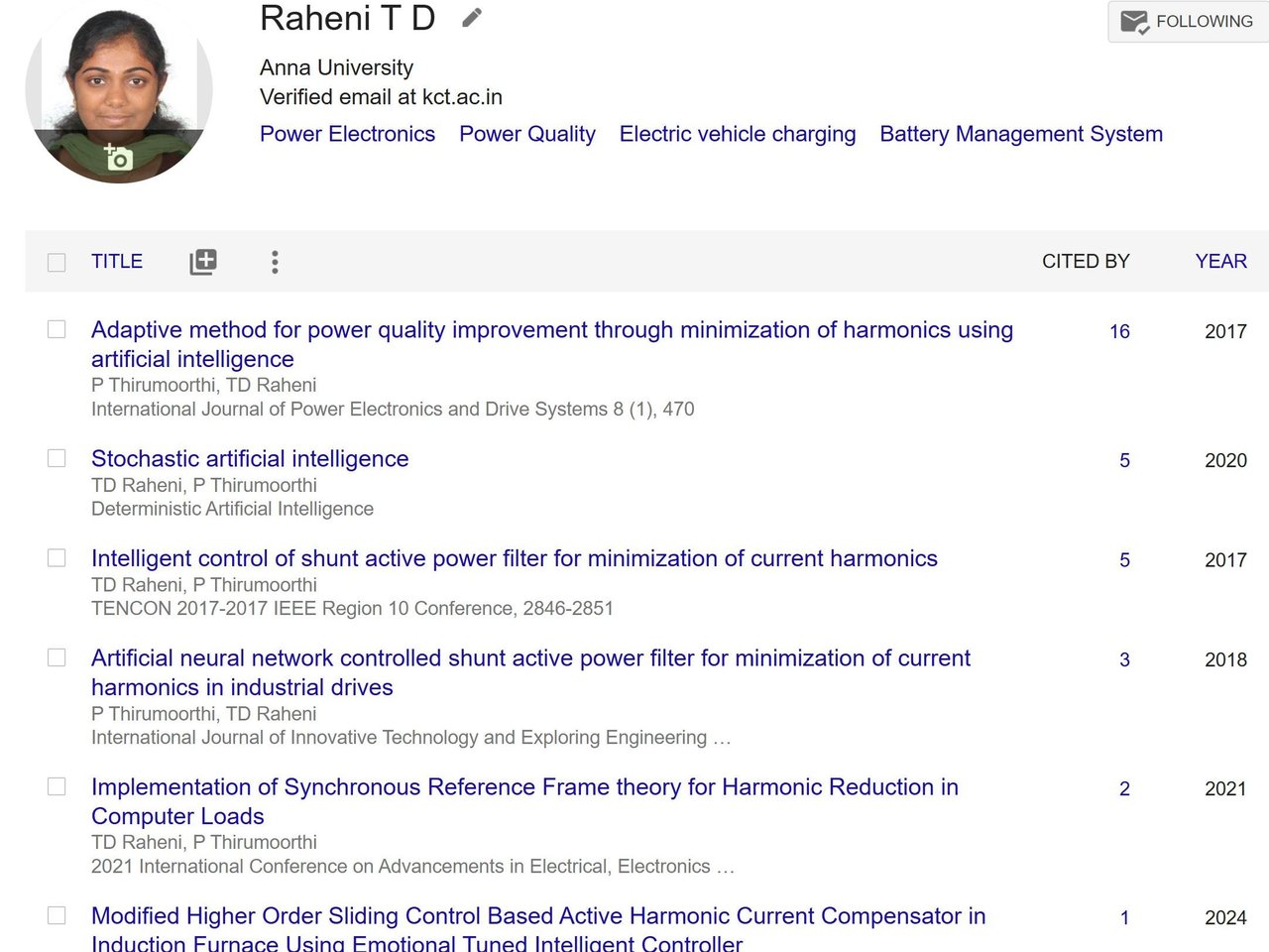 Research Project - Google Scholar Raheni | Raheni T D's Resume | Gengen